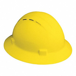 Erb Safety Hard Hat,Type 1, Class C,Ratchet,Yellow 19432