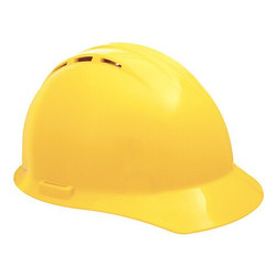 Erb Safety Hard Hat,Type 1, Class C,Ratchet,Yellow  19452