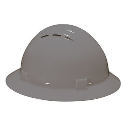 Erb Safety Hard Hat,Type 1, Class C,Pinlock,Gray 19537