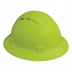 Erb Safety Hard Hat,Type 1, Class C,Hi-Vis Green 19430