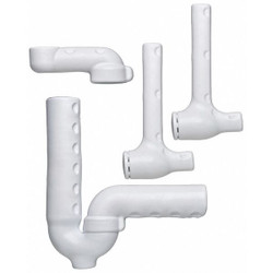 Truebro P-Trap Pipe Cover,White,PVC 82194