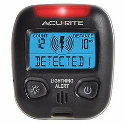 Acurite Lightning Detector,2-13/16" H,2-1/2" W 02020CA1