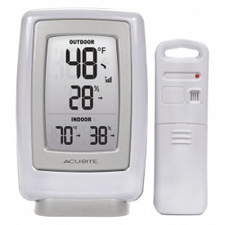 Acurite Digital Thermometer,4-13/16" H,3-1/2" W 00611A4