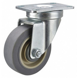 Sim Supply Standard Plate Caster,Swivel,325 lb.  P12S-RP060K-12-001