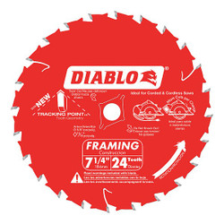 Diablo CircularSawBlade,Carbide,Dia:7.25" D0724X