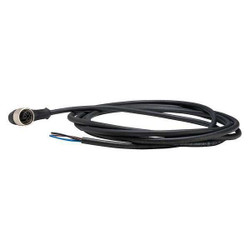 Telemecanique Sensors Cordset,6.56 ft.,Black,250VAC/300VDC  XZCP1241L2