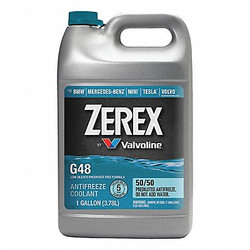 Zerex Antifreeze Coolant,Blue,1 gal. Sz,7.1 pH  859537