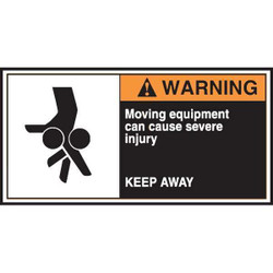 Accuform CEMA Label,2 1/2 in x 5 in,Vinyl,PK5 LECN364