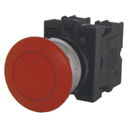 Eaton MushroomPushButton,NonIllum,Red,1NO/1NC M22M-DP-R-K11