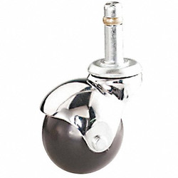 Sim Supply Ball-Wheel Grip-Neck Stem Caster,2"  P4S-PB020G-SG-CF