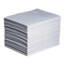 Pig Absorb Pad,Oil-Based Liquids,White,PK100 MAT403