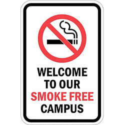 Lyle Reflective No Smoking Sign,18x12in,Alum T1-1094-EG_12x18