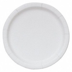 Sim Supply Disposable Paper Plate,8 1/2 in,WH,PK250  20825