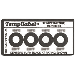 Tempil Non-Reversible Temp Indicator,Strip,PK10 26705