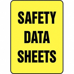 Accuform Safety Data Sheets Safety Sign,Alum MCHM517VA