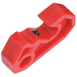 Master Lock ISO-DIN Univ Lockout Device,Plastic,Red S2393