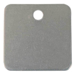 Manufacturer Varies Blank Tag,Alum,1 1/4in H,1 1/4in W,PK100 41431