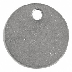 Sim Supply Blank Tag,SS,1 1/2in H,1 1/2in W,PK100  41858