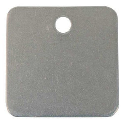 Sim Supply Blank Tag,Alum,1in H,1in W,Silver,PK100  41421