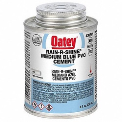 Oatey Pipe Cement,8 fl oz,Blue 30891