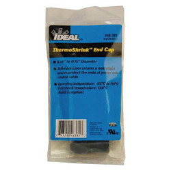Ideal Heat Shrink End Cap,0.55 in ID,PK5 46-381