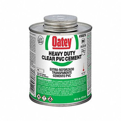 Oatey Pipe Cement,16 fl oz,Clear 30876