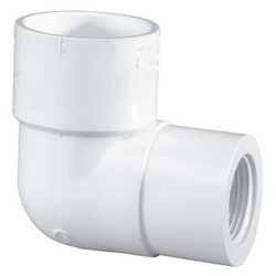 Manufacturer Varies 90 Reducing Elbow, 2 x 1 1/2 in, PVC 407251