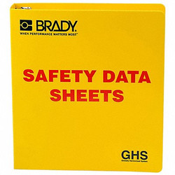 Brady Binder,Right to Know Safety Data Sheet 121183