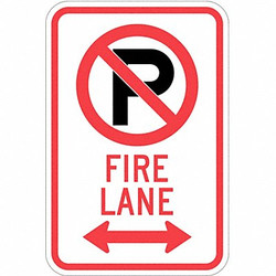 Lyle Fire Lane Parking Sign,18" x 12"  T1-1059-EG_12x18