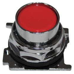 Eaton Flush Push Button,Red,Non-Illum,30mm 10250T102
