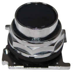 Eaton Flush Push Button,Black,Non-Illum,30mm 10250T101