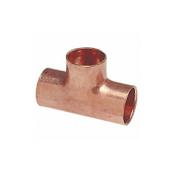 Nibco Reducing Tee,Wrot Copper,1"x1/2"x3/4" 611RR 1X1/2X3/4