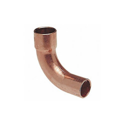 Nibco 90 Deg Long Radius Elbow,Wrot Cu,3/8" 60722LT 3/8