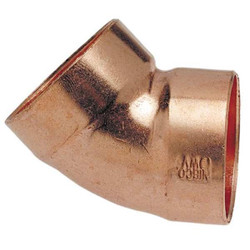 Nibco DWV Elbow,45 Deg,Wrot Copper,1-1/2",CxC 906 11/2