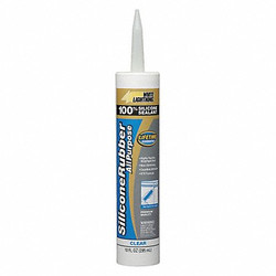 White Lightning Silicone Sealant,Clear,Silicone Rubber  W11121010