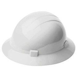 Erb Safety Hard Hat,Type 1, Class E,Ratchet,White 19221