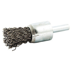 Sim Supply End Brush,Shank 1/4",Wire 0.020" dia.  66252838585