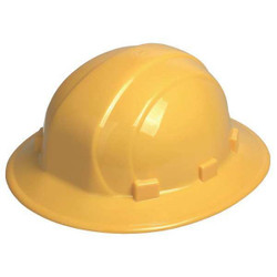 Erb Safety Hard Hat,Type 1, Class E,Ratchet,Yellow 19912