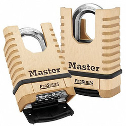 Master Lock Combination Padlock,1 15/16in,Rectgle 1177