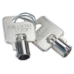 American Lock Key Blank,Steel,Circular,7 Pins,PK25 AKTBOX