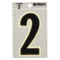 Brady Ultra Reflective Numbers,2,PK10 3010-2