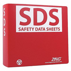 Zing GHS SDS Binder,3 in.  6032