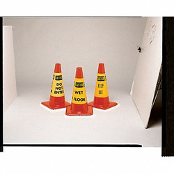 Rockford Silk Screen Process Cone Collar,Yellow/Blk,Do Not Enter,PK6 CS-1