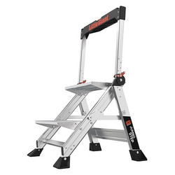 Little Giant Ladders Folding Step,375 lb. Ld Cap.,Aluminum  11902