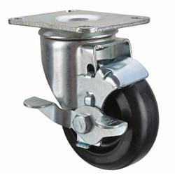 Sim Supply Standard Plate Caster,Swivel,300 lb.  P12S-PB050B-P3-WB