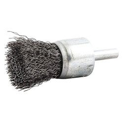 Sim Supply End Brush,Shank 1/4",Wire 0.008" dia.  66252838583