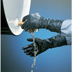 Honeywell North Chemical Resistant Glove,13 mil,Sz 8,PR B131R/8