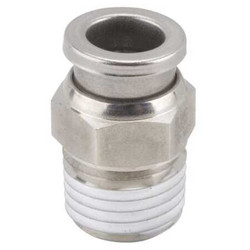 Smc Adapter,Thread 1/4 In,Tube 1/4" KQG2H06-02S