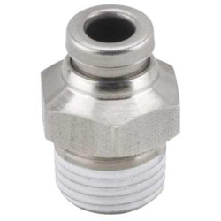 Smc Adapter,Thread 1/8 In,Tube 1/4" KQG2H06-01S