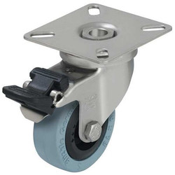 Sim Supply Standard Plate Caster,Swivel,85 lb.  LPXA-VPA 50G-FI